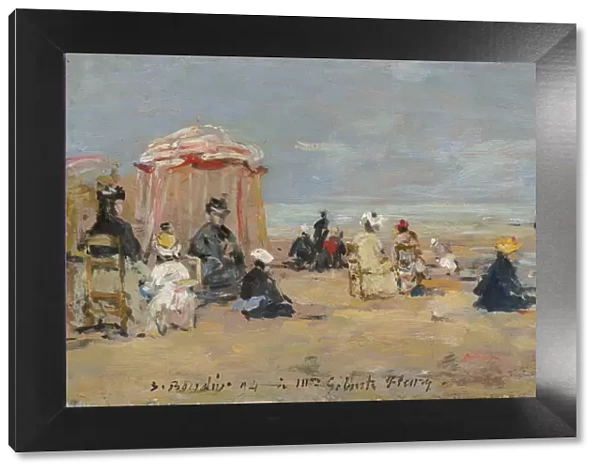 On the Beach, 1894. Creator: Eugene Louis Boudin