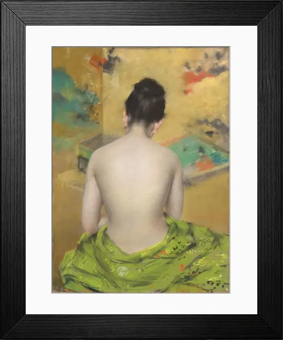 Framed Print : Study of Flesh Color and Gold, 1888. Creator: William Merritt Chase Framed Print : Study of Flesh Color and Gold, 1888. Creator: William Merritt Chase