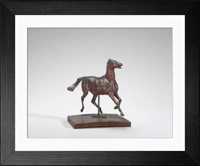Framed Print : Horse Trotting, the Feet Not Touching the Ground, 1870s. Creator: Edgar Degas Framed Print : Horse Trotting, the Feet Not Touching the Ground, 1870s. Creator: Edgar Degas