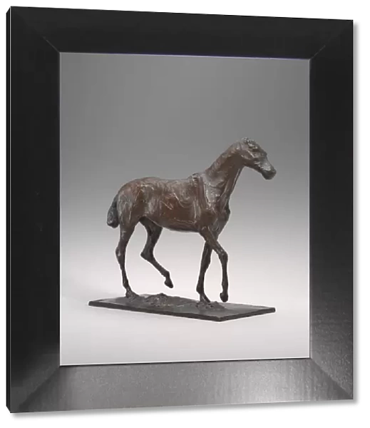 Horse Walking, original wax possibly early 1870s, cast c. 1920  /  1921. Creator: Edgar Degas