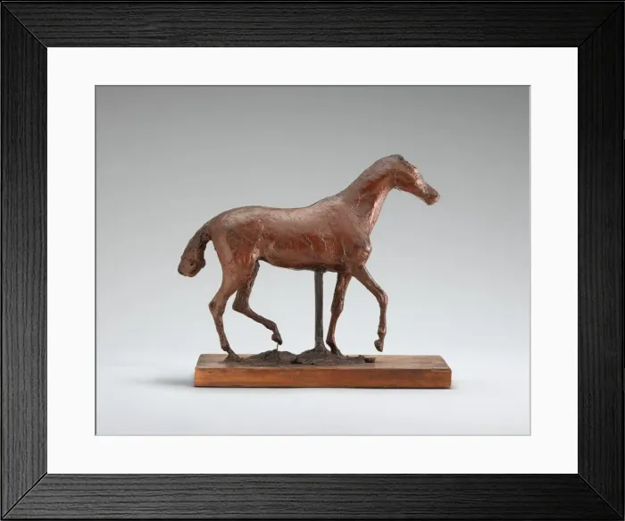Framed Print : Horse Walking, possibly early 1870s. Creator: Edgar Degas Framed Print : Horse Walking, possibly early 1870s. Creator: Edgar Degas