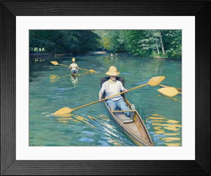Framed Print : Skiffs, 1877. Creator: Gustave Caillebotte Framed Print : Skiffs, 1877. Creator: Gustave Caillebotte