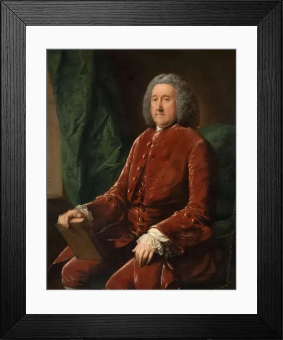 Framed Print : Portrait of Thomas Coward, 1765. Creator: Thomas Gainsborough Framed Print : Portrait of Thomas Coward, 1765. Creator: Thomas Gainsborough