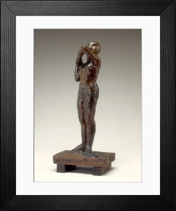 Framed Print : Dancer Adjusting the Shoulder Strap of Her Bodice, 1880s / 1890s. Creator: Edgar Degas Framed Print : Dancer Adjusting the Shoulder Strap of Her Bodice, 1880s / 1890s. Creator: Edgar Degas