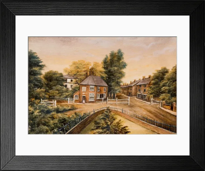 Framed Print : The Old Toll Gate, Villa Road, Handsworth, 1829-1850. Creator: W. Green Framed Print : The Old Toll Gate, Villa Road, Handsworth, 1829-1850. Creator: W. Green