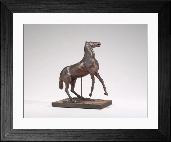 Framed Print : Horse Rearing, 1880s. Creator: Edgar Degas Framed Print : Horse Rearing, 1880s. Creator: Edgar Degas
