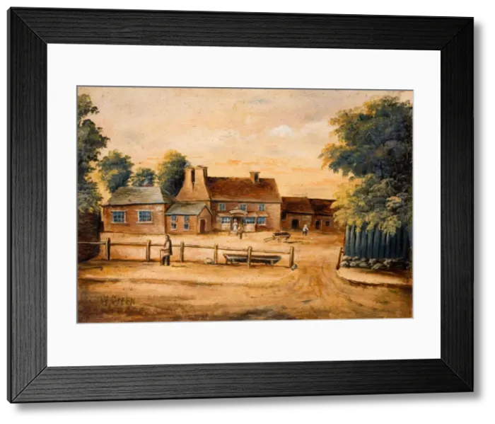 Framed Print : Waggon and Horses Inn, Handsworth, 19th century. Creator: W. Green Framed Print : Waggon and Horses Inn, Handsworth, 19th century. Creator: W. Green