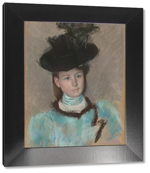 The Black Hat, c. 1890. Creator: Mary Cassatt