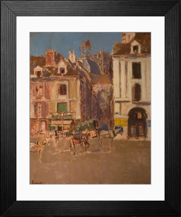 Framed Print : La Rue Notre Dame And The Quai Duquesne, 1902. Creator: Walter Richard Sickert Framed Print : La Rue Notre Dame And The Quai Duquesne, 1902. Creator: Walter Richard Sickert