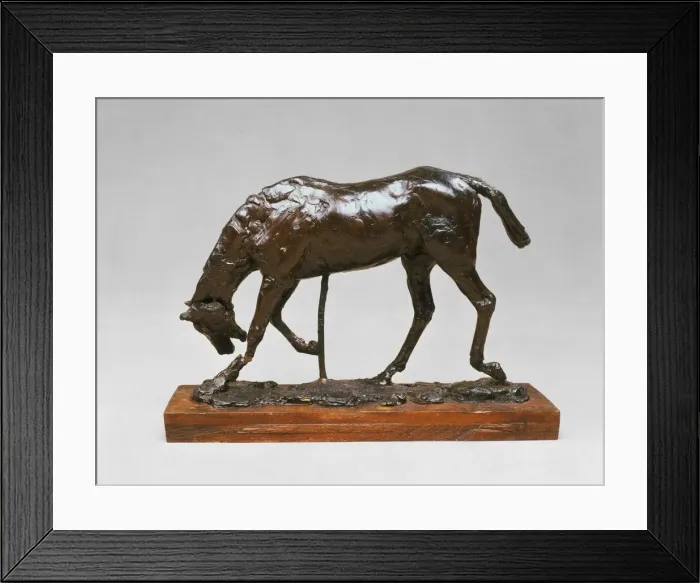 Framed Print : Horse with Head Lowered, 1880s / early 1890s. Creator: Edgar Degas Framed Print : Horse with Head Lowered, 1880s / early 1890s. Creator: Edgar Degas