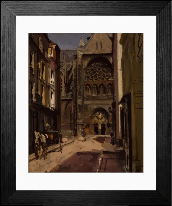 Framed Print : La Rue Pecquet, Dieppe, France, 1900 Walter Richard Sickert (d Framed Print : La Rue Pecquet, Dieppe, France, 1900 Walter Richard Sickert (d