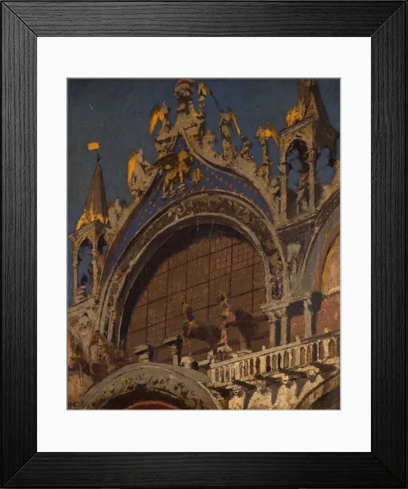 Framed Print : The Horses of St Mark s, Venice, 1905-06. Creator: Walter Richard Sickert Framed Print : The Horses of St Mark s, Venice, 1905-06. Creator: Walter Richard Sickert