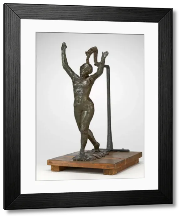 Framed Print : Dancer Moving Forward, Arms Raised, c. 1885 / 1890. Creator: Edgar Degas Framed Print : Dancer Moving Forward, Arms Raised, c. 1885 / 1890. Creator: Edgar Degas