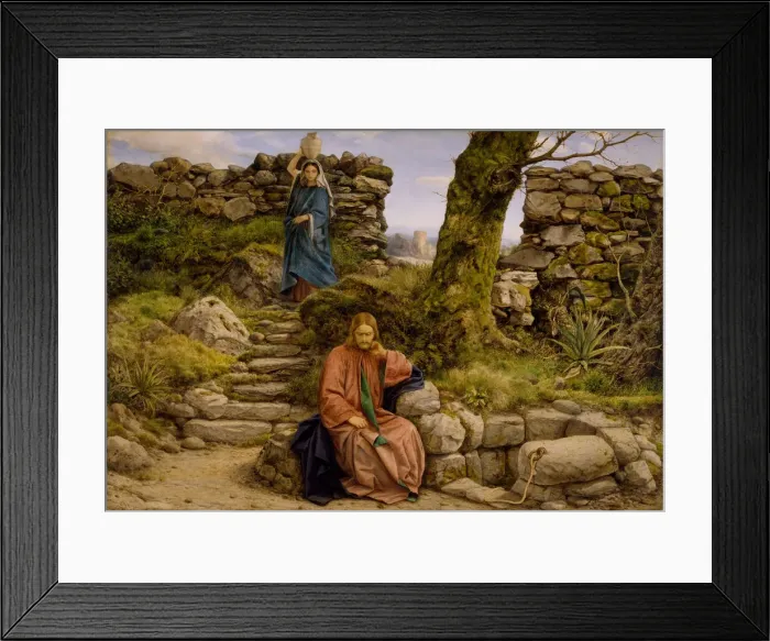 Framed Print : The Woman of Samaria, 1860. Creator: William Dyce Framed Print : The Woman of Samaria, 1860. Creator: William Dyce