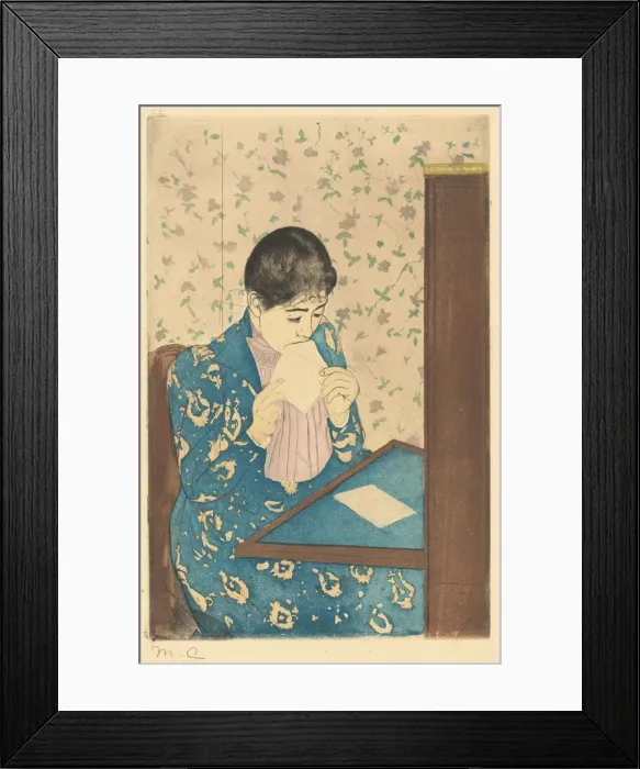 Framed Print : The Letter, 1890-1891. Creator: Mary Cassatt Framed Print : The Letter, 1890-1891. Creator: Mary Cassatt