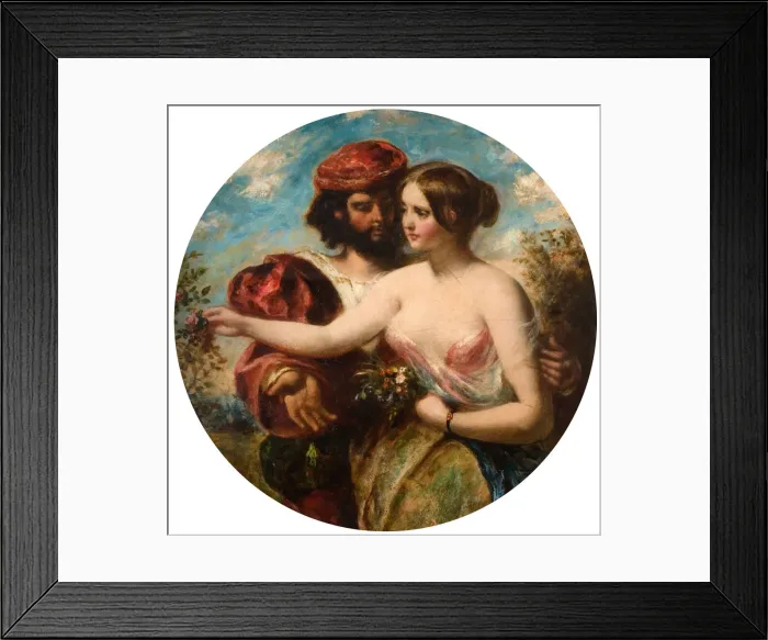 Framed Print : Gather the Rose of Love While Yet Tis Time, 1848. Creator: William Etty Framed Print : Gather the Rose of Love While Yet Tis Time, 1848. Creator: William Etty