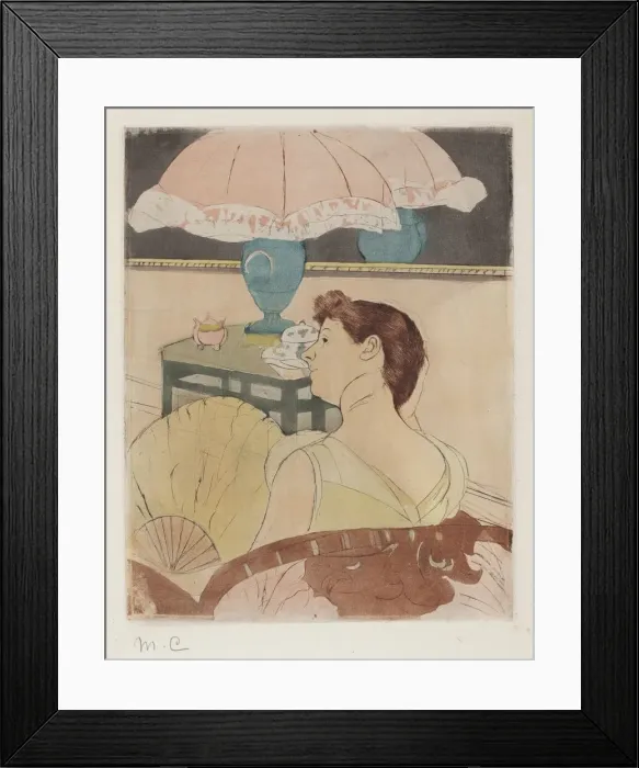 Framed Print : The Lamp, 1890-1891. Creator: Mary Cassatt Framed Print : The Lamp, 1890-1891. Creator: Mary Cassatt