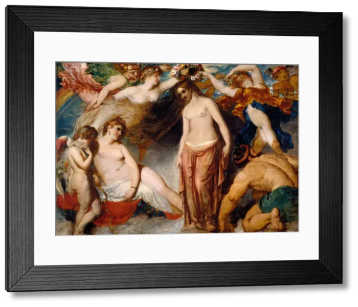 Framed Print : Pandora Crowned by the Seasons, 1824. Creator: William Etty Framed Print : Pandora Crowned by the Seasons, 1824. Creator: William Etty