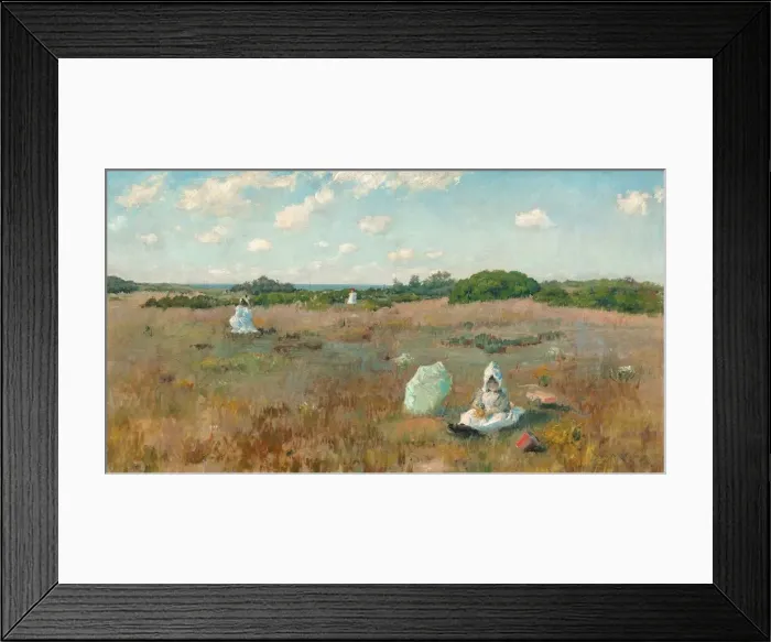 Framed Print : Gathering Autumn Flowers, 1894 / 1895. Creator: William Merritt Chase Framed Print : Gathering Autumn Flowers, 1894 / 1895. Creator: William Merritt Chase