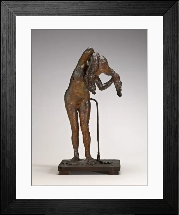 Framed Print : Woman Arranging Her Hair, possibly late 1880s / 1890s. Creator: Edgar Degas Framed Print : Woman Arranging Her Hair, possibly late 1880s / 1890s. Creator: Edgar Degas
