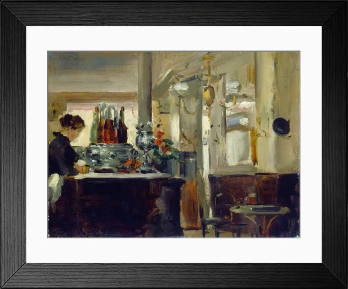 Framed Print : Bon Bock Cafe, 1881. Creator: Anon Framed Print : Bon Bock Cafe, 1881. Creator: Anon