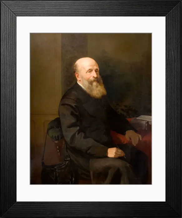 Framed Print : Portrait of John Birt Davies, 1873. Creator: William Thomas Roden Framed Print : Portrait of John Birt Davies, 1873. Creator: William Thomas Roden