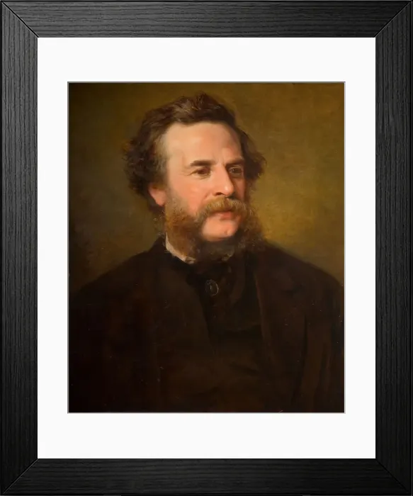 Framed Print : Portrait of Joseph Moore (1817-1892), 1870. Creator: William Thomas Roden Framed Print : Portrait of Joseph Moore (1817-1892), 1870. Creator: William Thomas Roden