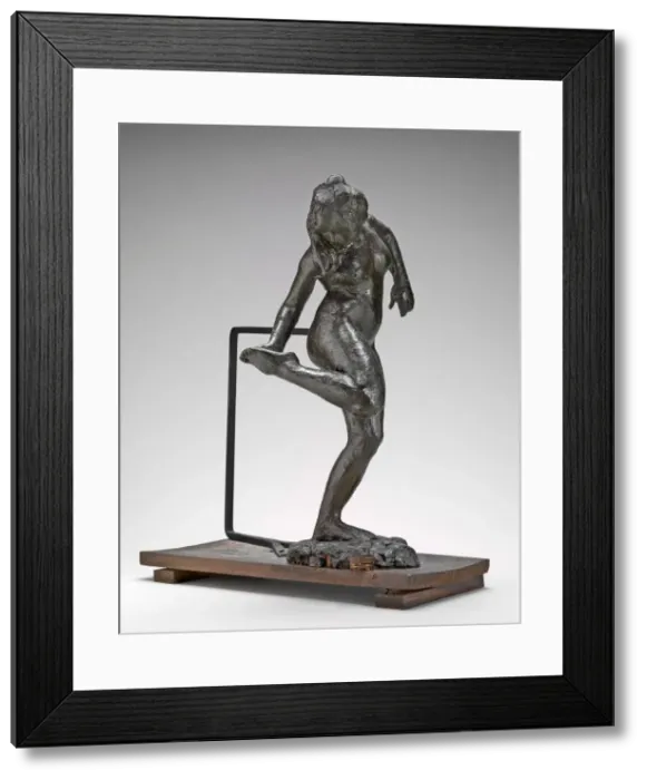 Framed Print : Dancer Looking at the Sole of Her Right Foot, c. 1890s. Creator: Edgar Degas Framed Print : Dancer Looking at the Sole of Her Right Foot, c. 1890s. Creator: Edgar Degas