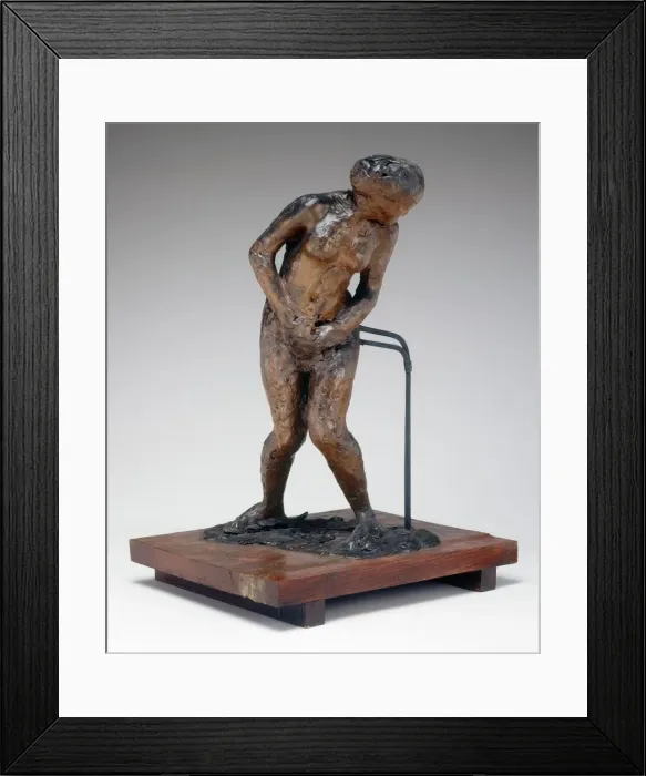 Framed Print : Woman Taken Unawares, late 1880s / early 1890s. Creator: Edgar Degas Framed Print : Woman Taken Unawares, late 1880s / early 1890s. Creator: Edgar Degas