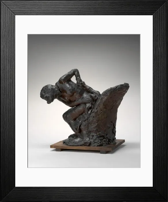 Framed Print : Woman Seated, Wiping Her Left Hip, 1890s / 1911. Creator: Edgar Degas Framed Print : Woman Seated, Wiping Her Left Hip, 1890s / 1911. Creator: Edgar Degas