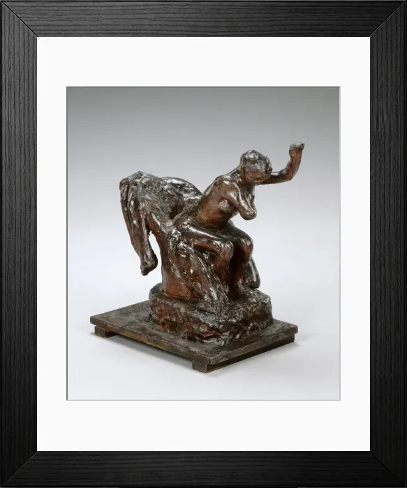 Framed Print : Woman Seated in an Armchair, Wiping Her Left Armpit, c. 1890s. Creator: Edgar Degas Framed Print : Woman Seated in an Armchair, Wiping Her Left Armpit, c. 1890s. Creator: Edgar Degas