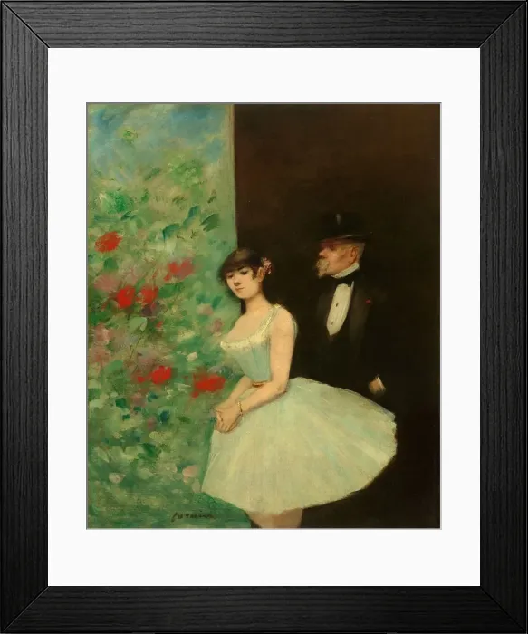Framed Print : Behind the Scenes, c. 1880. Creator: Jean Louis Forain Framed Print : Behind the Scenes, c. 1880. Creator: Jean Louis Forain