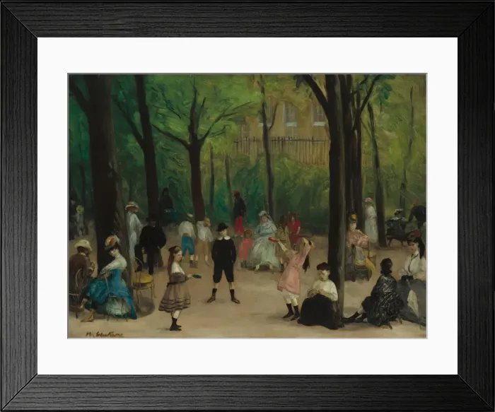 Framed Print : Luxembourg Gardens, 1906. Creator: William James Glackens Framed Print : Luxembourg Gardens, 1906. Creator: William James Glackens