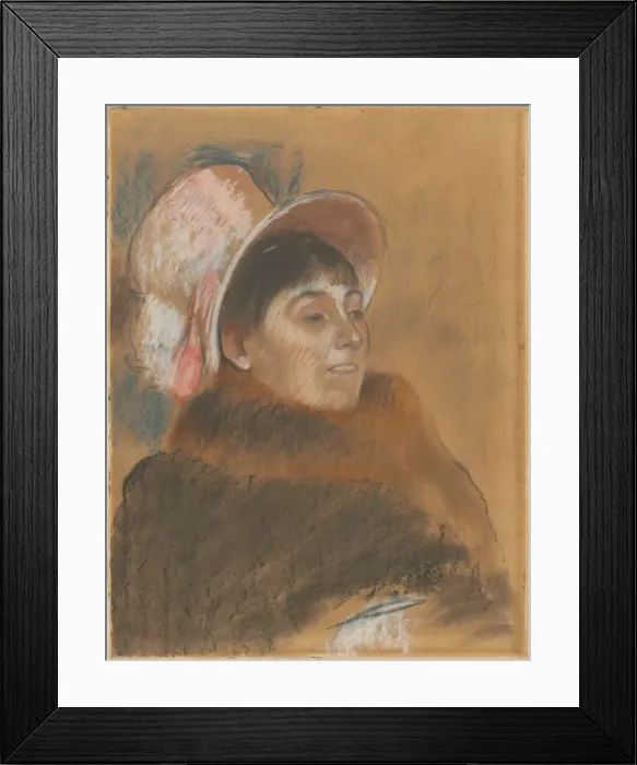 Framed Print : Madame Dietz-Monnin, 1879. Creator: Edgar Degas Framed Print : Madame Dietz-Monnin, 1879. Creator: Edgar Degas