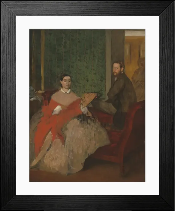 Framed Print : Edmondo and Therese Morbilli, c. 1865. Creator: Edgar Degas Framed Print : Edmondo and Therese Morbilli, c. 1865. Creator: Edgar Degas