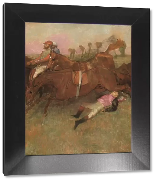 Scene from the Steeplechase: The Fallen Jockey, 1866, reworked 1880-1881 and c. 1897