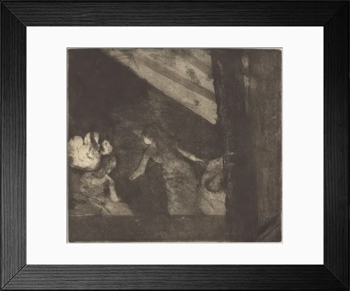 Framed Print : At the Cafe des Ambassadeurs (Aux Ambassadeurs), 1879 / 1880. Creator: Edgar Degas Framed Print : At the Cafe des Ambassadeurs (Aux Ambassadeurs), 1879 / 1880. Creator: Edgar Degas