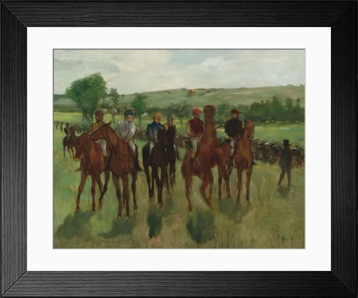 Framed Print : The Riders, c. 1885. Creator: Edgar Degas Framed Print : The Riders, c. 1885. Creator: Edgar Degas