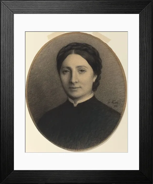 Framed Print : Madame Ditte, 1867. Creator: Henri Fantin-Latour Framed Print : Madame Ditte, 1867. Creator: Henri Fantin-Latour