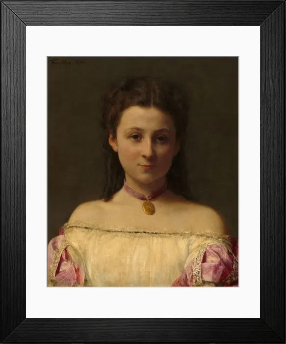 Framed Print : Mademoiselle de Fitz-James, 1867. Creator: Henri Fantin-Latour Framed Print : Mademoiselle de Fitz-James, 1867. Creator: Henri Fantin-Latour