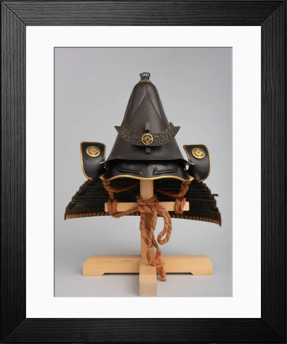 Framed Print : Helmet in the Shape of an Eggplant, Japanese, 17th century. Creator: Saotome Ietada Framed Print : Helmet in the Shape of an Eggplant, Japanese, 17th century. Creator: Saotome Ietada