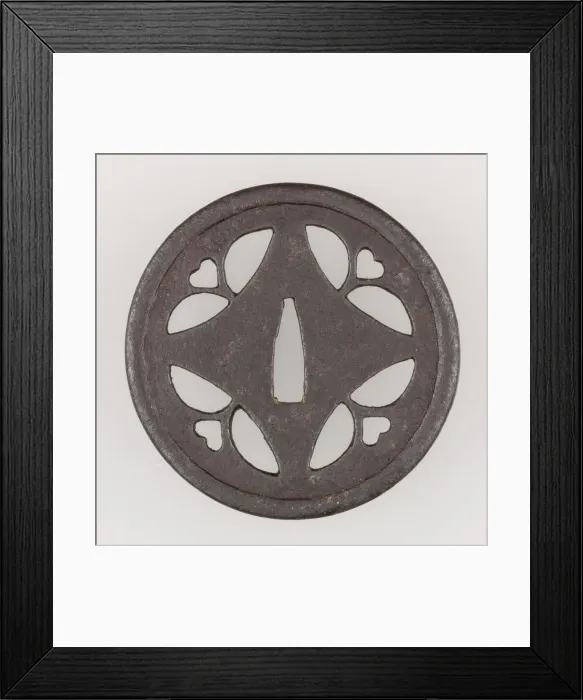 Framed Print : Sword Guard (Tsuba), Japanese, 16th century. Creator: Unknown Framed Print : Sword Guard (Tsuba), Japanese, 16th century. Creator: Unknown