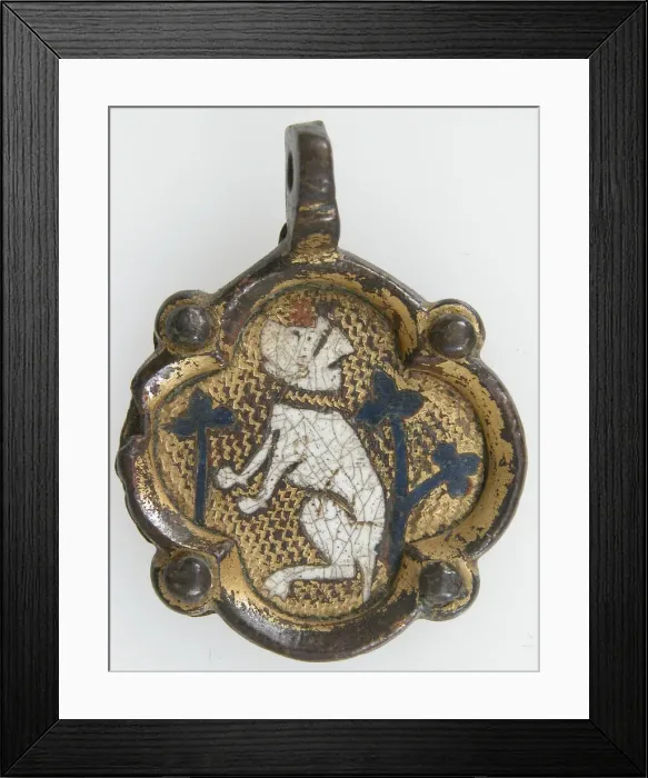 Framed Print : Harness Pendant, possibly Spanish, 13th-early 15th century. Creator: Unknown Framed Print : Harness Pendant, possibly Spanish, 13th-early 15th century. Creator: Unknown