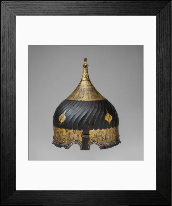 Framed Print : Turban Helmet, Turkish, possibly Istanbul, in the style of Turkman armour Framed Print : Turban Helmet, Turkish, possibly Istanbul, in the style of Turkman armour