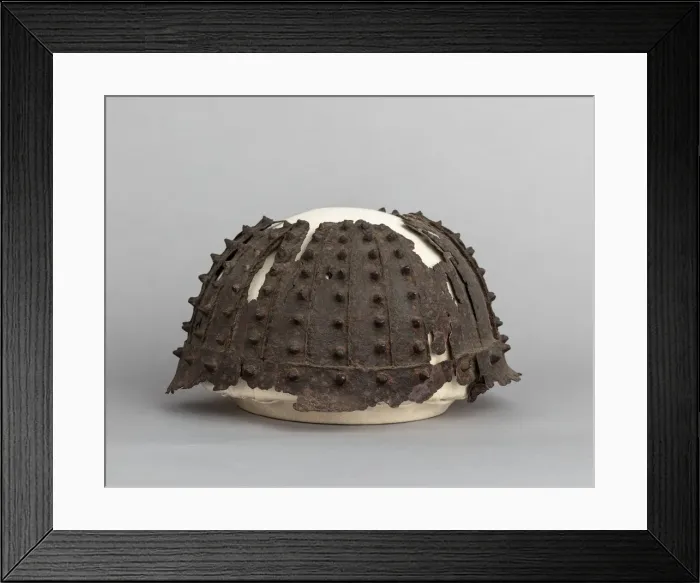 Framed Print : Helmet Bowl (Hoshi-Kabutobachi), Japanese, 12th-13th century. Creator: Unknown Framed Print : Helmet Bowl (Hoshi-Kabutobachi), Japanese, 12th-13th century. Creator: Unknown