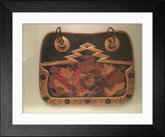 Framed Print : Saddle Flaps (Aori), Japanese, 18th century. Creator: Unknown Framed Print : Saddle Flaps (Aori), Japanese, 18th century. Creator: Unknown