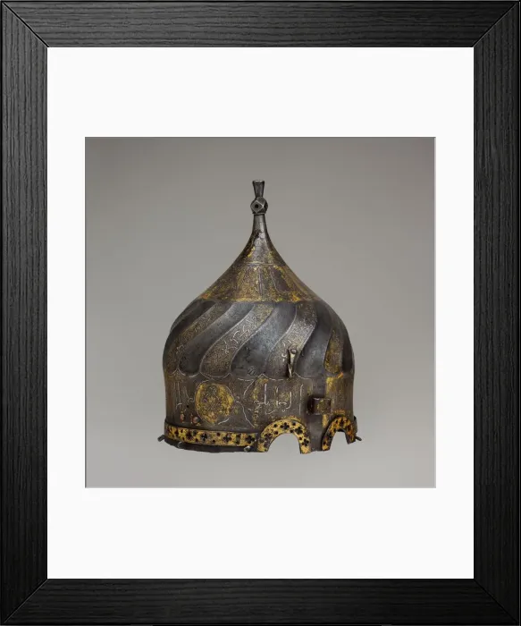 Framed Print : Turban Helmet, Turkey, in the style of Turkman armour, late 15th century-1st quarter 16th Framed Print : Turban Helmet, Turkey, in the style of Turkman armour, late 15th century-1st quarter 16th