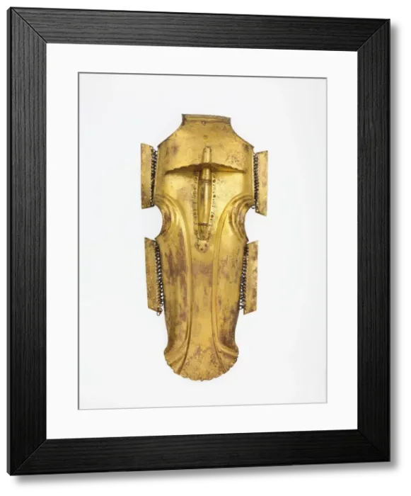 Framed Print : Shaffron (Horses Head Defense), Turkish, first half 16th century. Creator: Unknown Framed Print : Shaffron (Horses Head Defense), Turkish, first half 16th century. Creator: Unknown