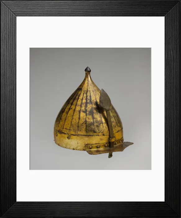 Framed Print : Helmet, Turkish, late 16th century. Creator: Unknown Framed Print : Helmet, Turkish, late 16th century. Creator: Unknown
