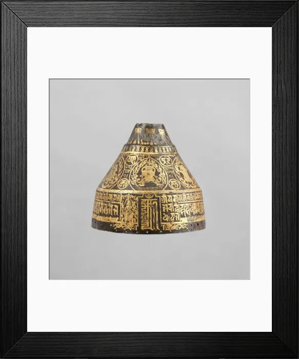 Framed Print : Helmet (rmog), Mongolian, 15th-17th century. Creator: Unknown Framed Print : Helmet (rmog), Mongolian, 15th-17th century. Creator: Unknown